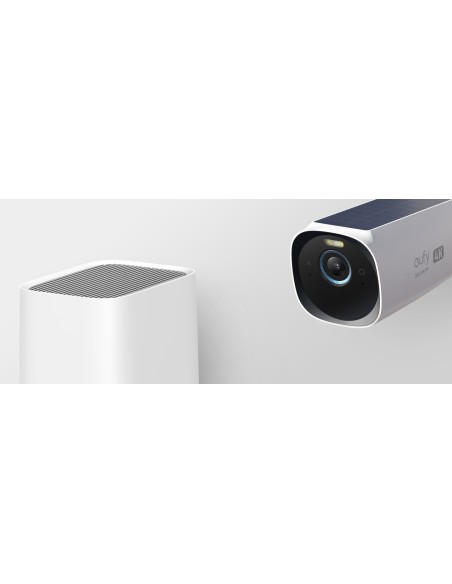 Kit de 2 cámaras eufyCam 3 de Security, cámara de seguridad 4K con panel solar integrado, IA de reconocimiento facial, cámara d