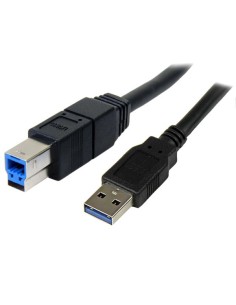 Cable USB 3.0 SuperSpeed Negro de 3 metros - A Macho a B Macho