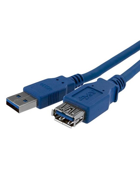 Cable 1m Extensión Alargador USB 3.0 SuperSpeed - Macho a Hembra USB A - Extensor - Azul