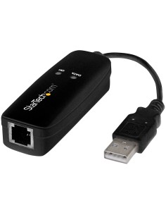 Fax Módem USB 2.0 Externo de 56K V.92 Basado en Hardware - Con Velocidades de Transferencia de Hasta 56Kbps (datos) 14,4Kbps(Fax