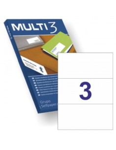 C 100 HOJAS ETIQUETAS FT IM 210X99 MULTI3 CANTOS RECTOS