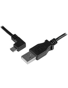 Cable de 1m Micro USB con conector acodado a la izquierda - Cable de Carga y Sincronización