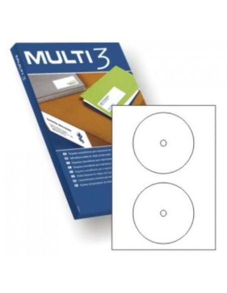 C 100 HOJAS ETIQUETAS CD DVD O117 MULTI3