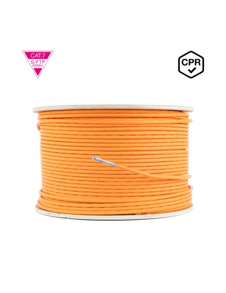 Cable de Red CAT.7 LSZH SFTP PIMF AWG23, Naranja, 305m