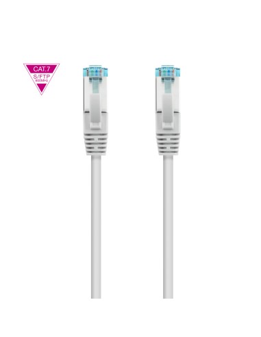 Cable de Red Cat.7 600MHZ LSZH SFTP PIMF AWG26, Blanco, 50 cm