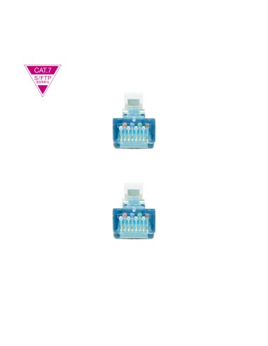 Cable de Red Cat.7 600MHZ LSZH SFTP PIMF AWG26, Blanco, 1 m