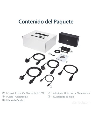 Caja Chasis de Expansión Thunderbolt 3 a PCI Express con DisplayPort - PCI-E x16 - PCIe de 16 Hilos