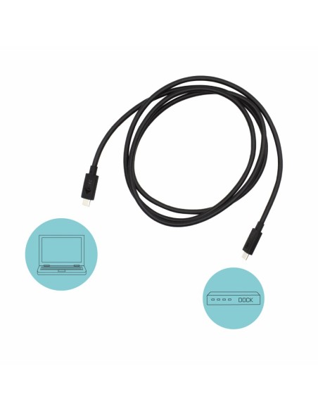 Thunderbolt 3  Class Cable, 40 Gbps, 100W Power Delivery, USB-C Compatible, 150cm