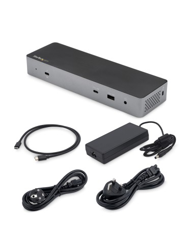Docking Station Thunderbolt 3 Compatible con USB-C - para 2 Monitores 4K 60Hz DisplayPort 1.4 o 2 Monitores HDMI - para Un Moni