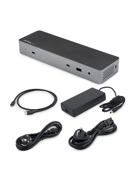 Docking Station Thunderbolt 3 Compatible con USB-C - para 2 Monitores 4K 60Hz DisplayPort 1.4 o 2 Monitores HDMI - para Un Moni