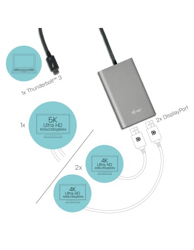 Thunderbolt 3 Dual DP Video Adapter