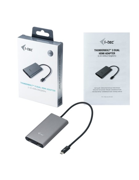 Thunderbolt 3 Dual Adaptador de Video de HDMI