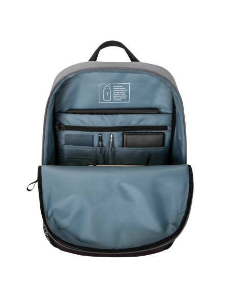 Sagano 39,6 cm (15.6") Mochila Negro, Gris