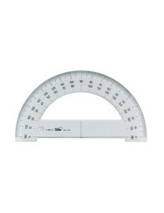 C 20 transportadores semicirculos 15 cm plastico transparente Safta