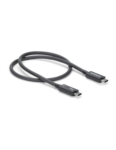 Cable Thunderbolt 3 Pasivo de 50cm - 40Gbps - PD 100W - Vídeo 4K/5K - Cable Thunderbolt - Certificado Thunderbolt - Compatible 