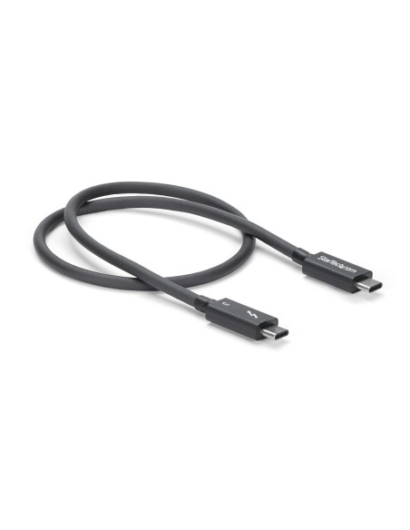 Cable Thunderbolt 3 Pasivo de 50cm - 40Gbps - PD 100W - Vídeo 4K/5K - Cable Thunderbolt - Certificado Thunderbolt - Compatible 