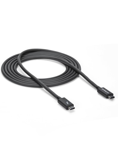 Cable Thunderbolt 3 Pasivo de 2m - 20Gbps - PD 100W - Vídeo 4K - Cable Thunderbolt - Certificado Thunderbolt - Compatible con U
