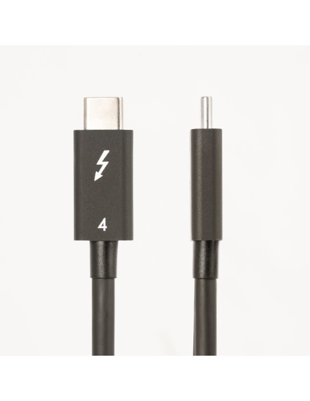 Cable de 1m Thunderbolt 4 - 40Gbps - PD 100W - Vídeo 4K/8K - Cable Thunderbolt 4 con Certificación Intel - Compatible con USB4/