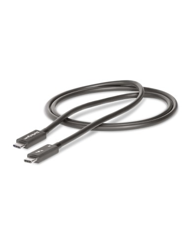 Cable de 1m Thunderbolt 4 - 40Gbps - PD 100W - Vídeo 4K/8K - Cable Thunderbolt 4 con Certificación Intel - Compatible con USB4/