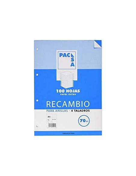 REC. 100H A4 4X4 C/MARG. PACSA MRG 70G 21231