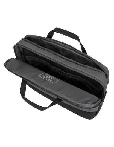 CypressEco 39,6 cm (15.6") Maletín Negro, Gris