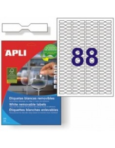 C 25 HOJAS ETIQUETAS REMOVIBLES FT IM 45X8MM