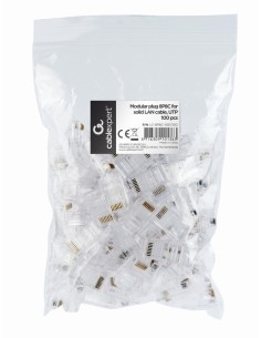 LC-8P8C-001/100 conector 8P8C (RJ-45) Transparente