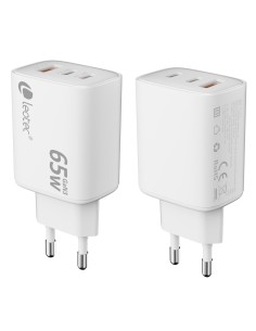 CARGADOR UNIVERSAL 65W GAN ULTRA SLIM 2 USB C PD+1 USB A BLANCO