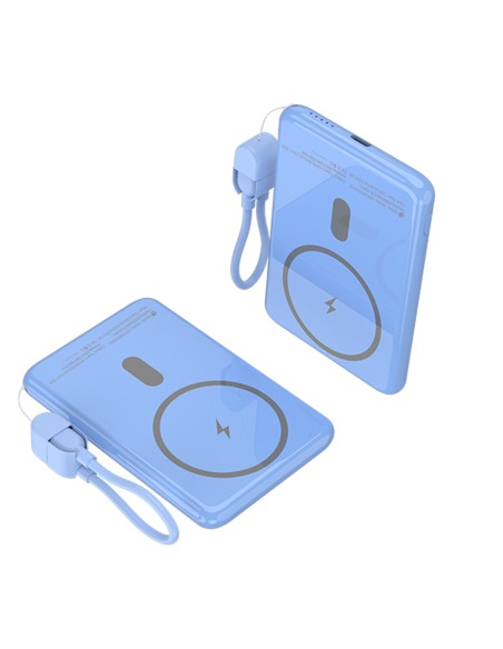 Power Bank inalámbrico 5000mAh 20W Azul