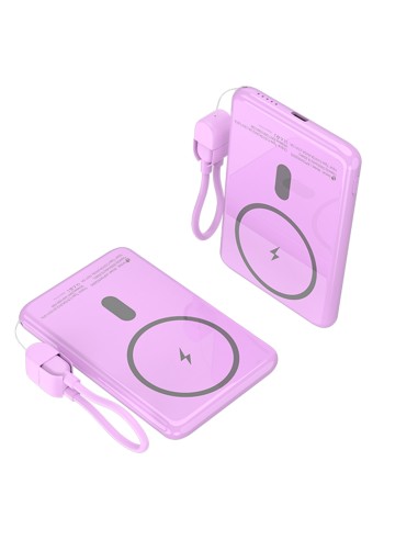 Power Bank inalámbrico 5000mAh 20W Rosa