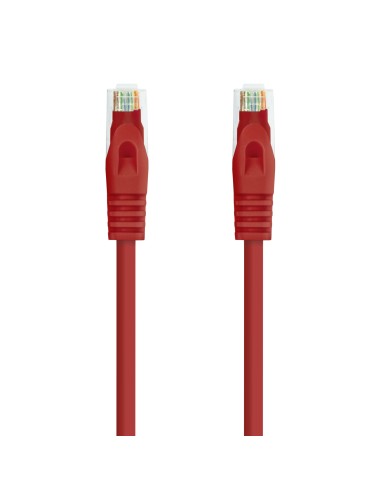 Cable Red Latiguillo RJ45 LSZH CAT.6A UTP AWG24, Rojo, 25 cm