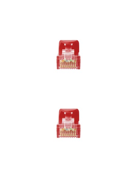 Cable Red Latiguillo RJ45 LSZH CAT.6A UTP AWG24, Rojo, 25 cm