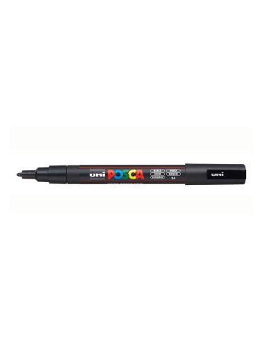 PC-3M marcador Punta redonda Negro