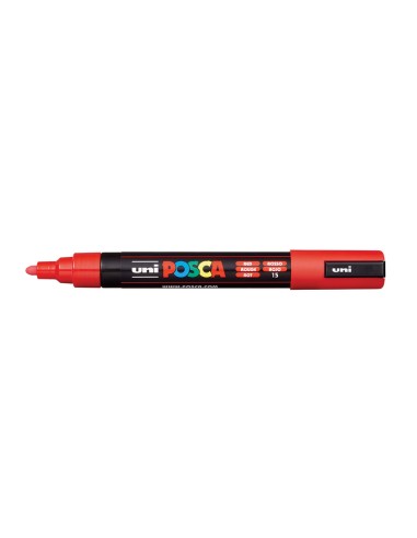 PC-5M marcador Punta redonda Rojo