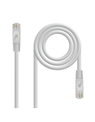 Cable de red latiguillo RJ45 LSZH Cat.6A UTP AWG24, Gris, 1.0 m