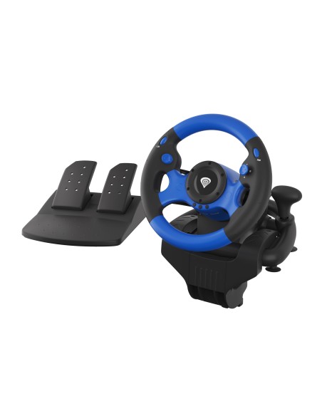 Seaborg 350 Negro, Azul USB Volante + Pedales Nintendo Switch, PC, PlayStation 4, Playstation 3, Xbox 360, Xbox One, Xbox Series
