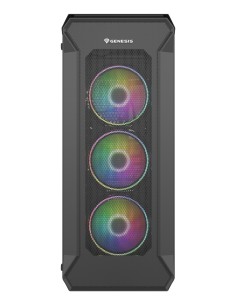Irid 505 ARGB Midi Tower Negro, Transparente
