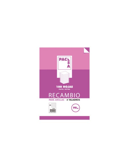REC.100H A4 MILIMETRADO PACSA MRG 90G 21274