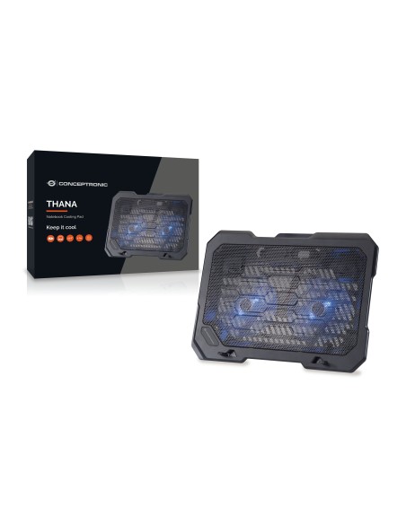 THANA01B almohadilla fría 39,6 cm (15.6") Negro