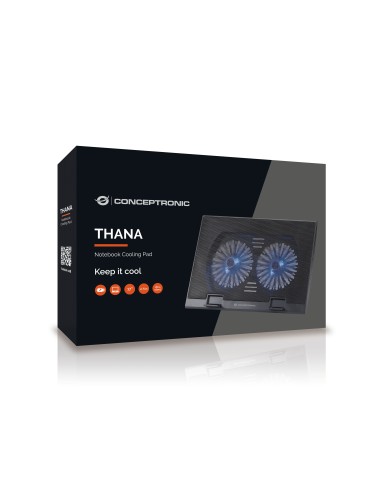 THANA02B almohadilla fría 43,2 cm (17") Negro
