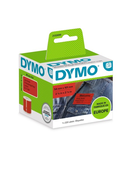 2133399 etiqueta autoadhesiva Rectángulo redondeado Desmontable Rojo 220 pieza(s)