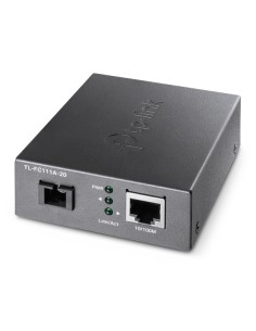 TL-FC111A-20 convertidor de medio 100 Mbit/s Monomodo Negro 2