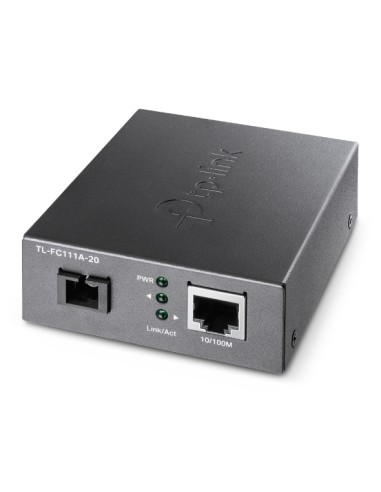 TL-FC111A-20 convertidor de medio 100 Mbit/s Monomodo Negro