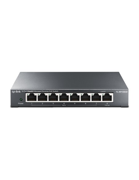 TL-RP108GE switch Gestionado L2 Gigabit Ethernet (10/100/1000) Energía sobre Ethernet (PoE) Negro