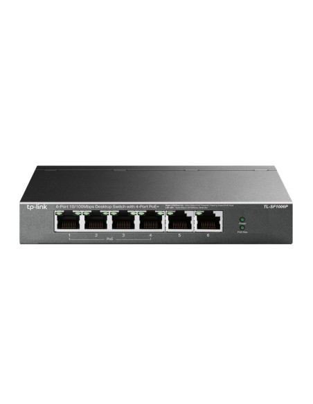 TL-SF1006P switch No administrado Fast Ethernet (10/100) Energía sobre Ethernet (PoE) Negro