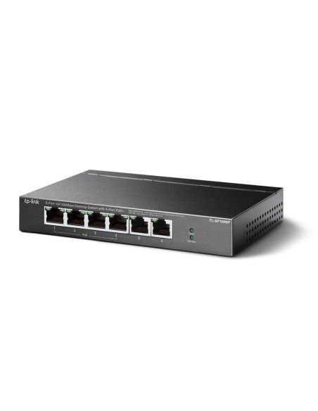 TL-SF1006P switch No administrado Fast Ethernet (10/100) Energía sobre Ethernet (PoE) Negro