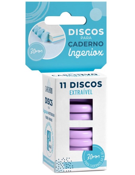 ESTUCHES 11 DISCOS PARA CUADERNO INGENIOX MALVA