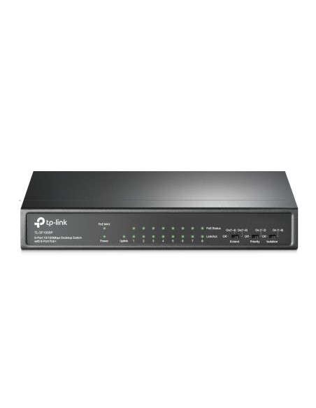 TL-SF1009P switch No administrado Fast Ethernet (10/100) Energía sobre Ethernet (PoE) Negro