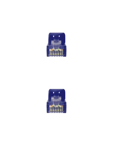 Cable de red latiguillo RJ45 LSZH Cat.6A UTP AWG24, Azul, 3.0m