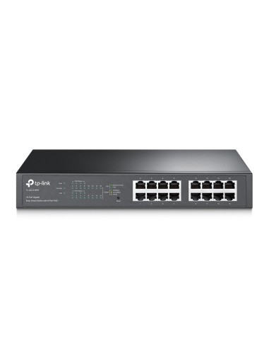TL-SG1016PE Gestionado L2 Gigabit Ethernet (10/100/1000) Energía sobre Ethernet (PoE) 1U Negro